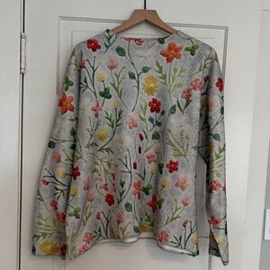 Unknown Source Floral Sweater